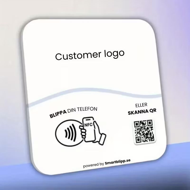 Gepersonaliseerde logo Google review stand