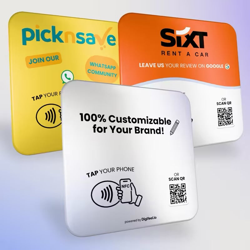 Gepersonaliseerde logo Google review stand